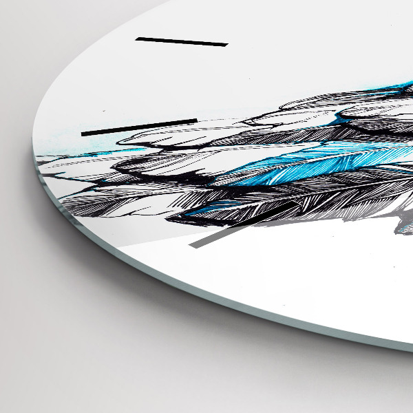 Horloge ronde 'Imitation d''ailes d''oiseaux'