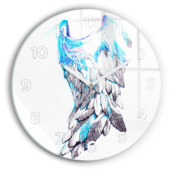 Horloge ronde 'Imitation d''ailes d''oiseaux'