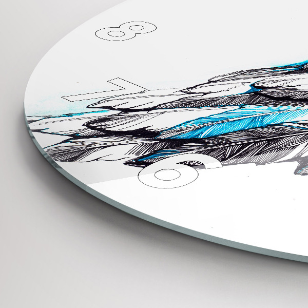 Horloge ronde 'Imitation d''ailes d''oiseaux'