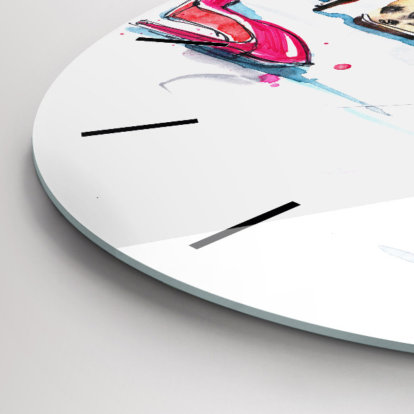 Horloge ronde 'L''élément de la féminité'