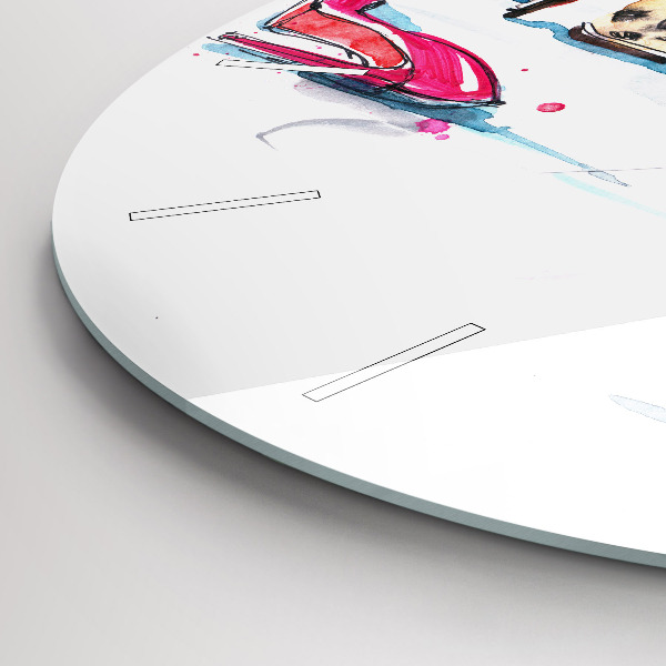 Horloge ronde 'L''élément de la féminité'