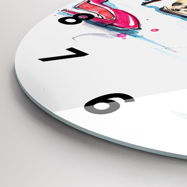 Horloge ronde 'L''élément de la féminité'