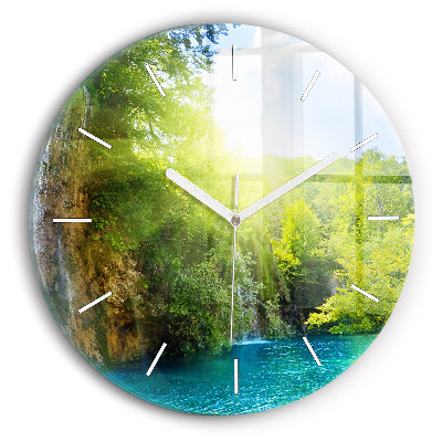 Horloge ronde Paysage de la lagune