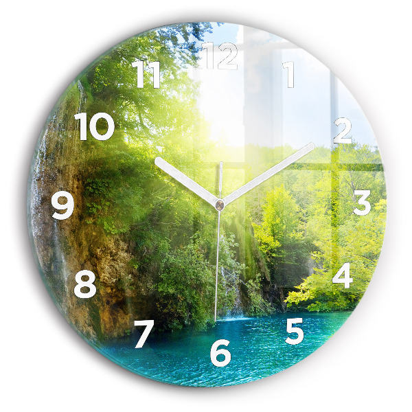 Horloge ronde Paysage de la lagune