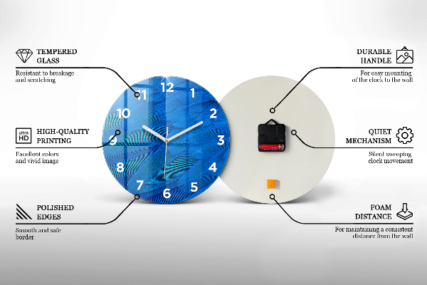 Horloge ronde Paysage de la lagune
