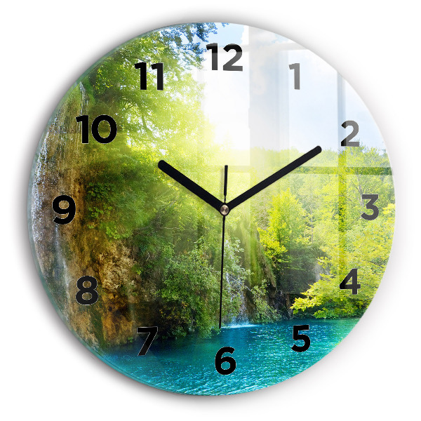 Horloge ronde Paysage de la lagune