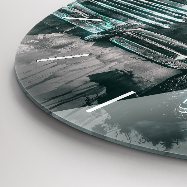 Horloge ronde Voiture de la vieille école