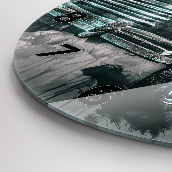 Horloge ronde Voiture de la vieille école