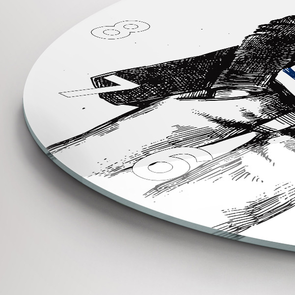 Horloge ronde Un chien dans un corps humain