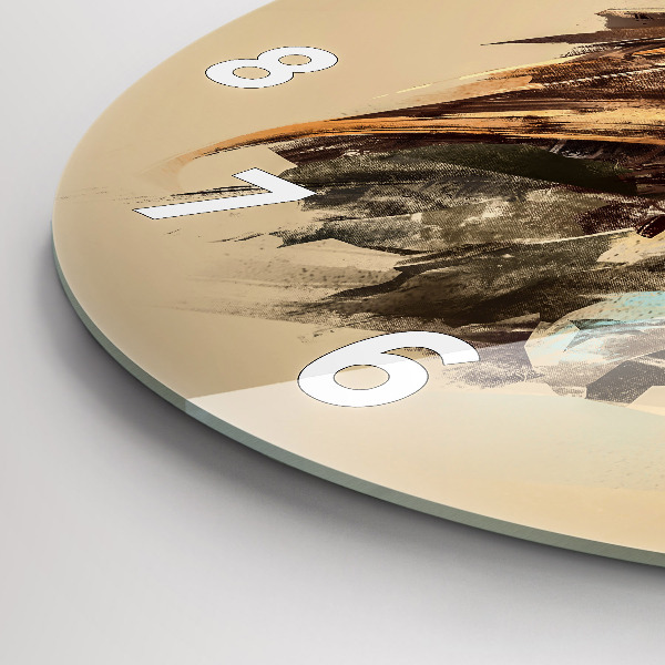 Horloge ronde Hibou - un signe de sagesse