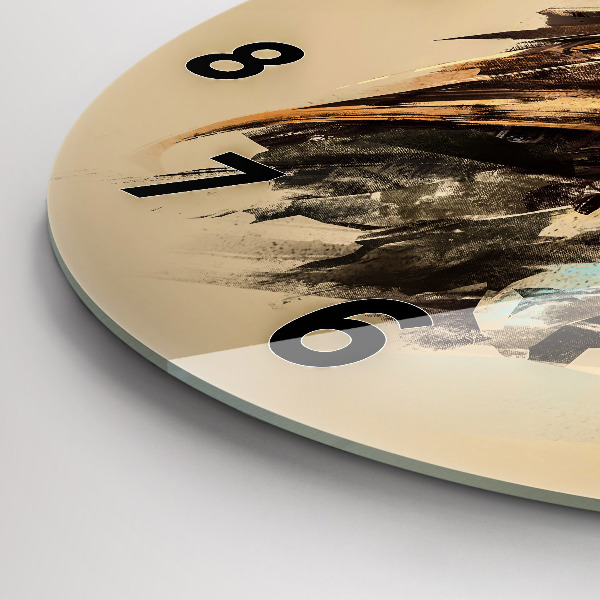 Horloge ronde Hibou - un signe de sagesse