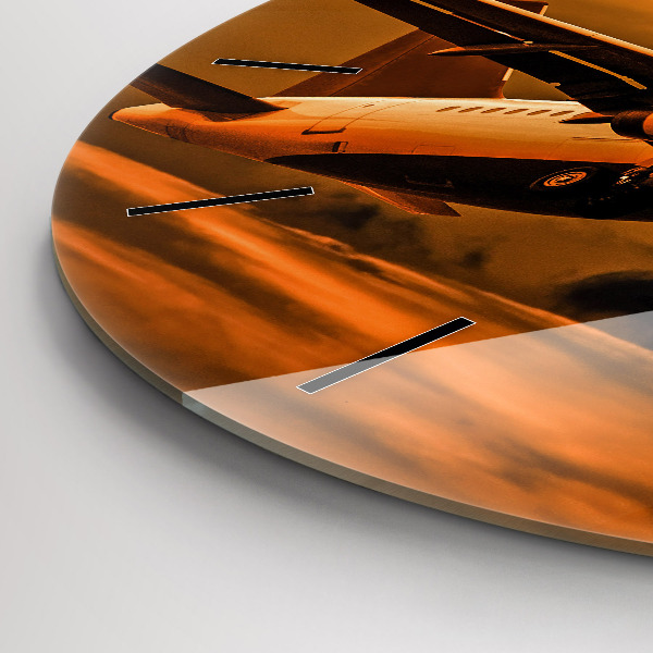 Horloge ronde Voyager en avion