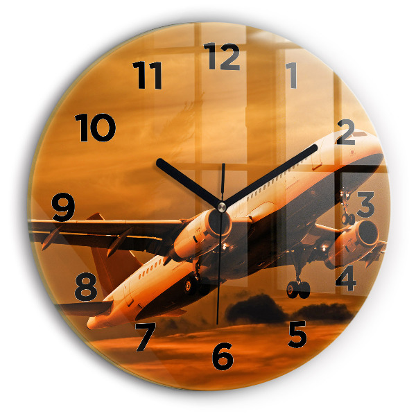 Horloge ronde Voyager en avion