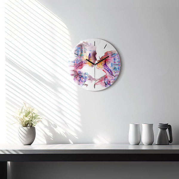 Horloge ronde Deux corps, une âme