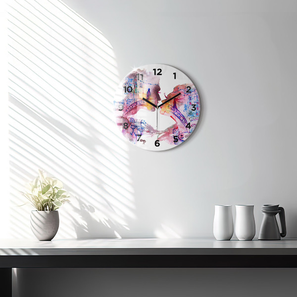 Horloge ronde Deux corps, une âme