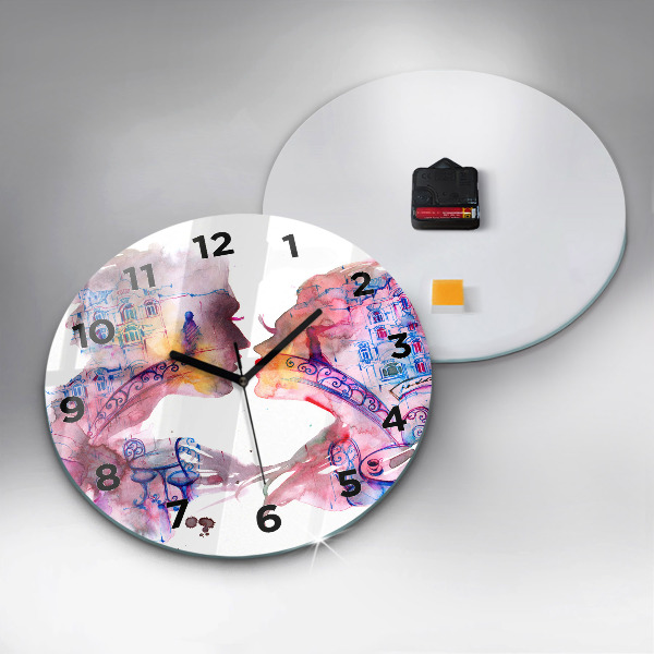 Horloge ronde Deux corps, une âme