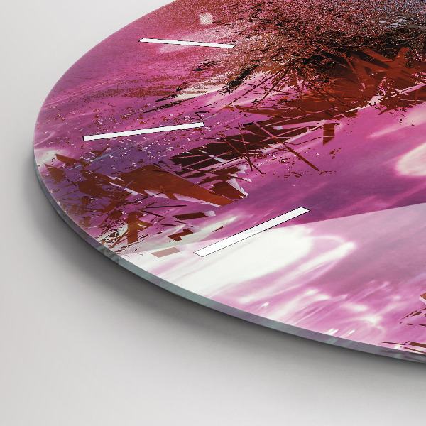 Horloge ronde Cyberespace