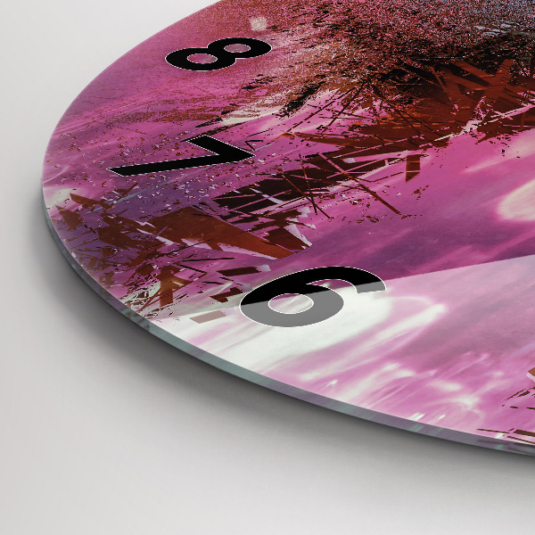 Horloge ronde Cyberespace