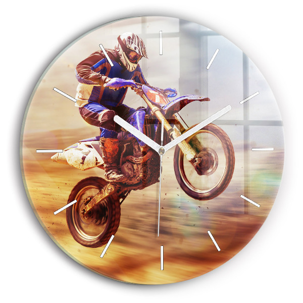Horloge ronde Motocross Enduro