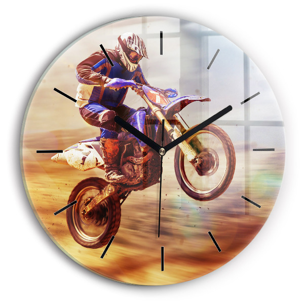 Horloge ronde Motocross Enduro