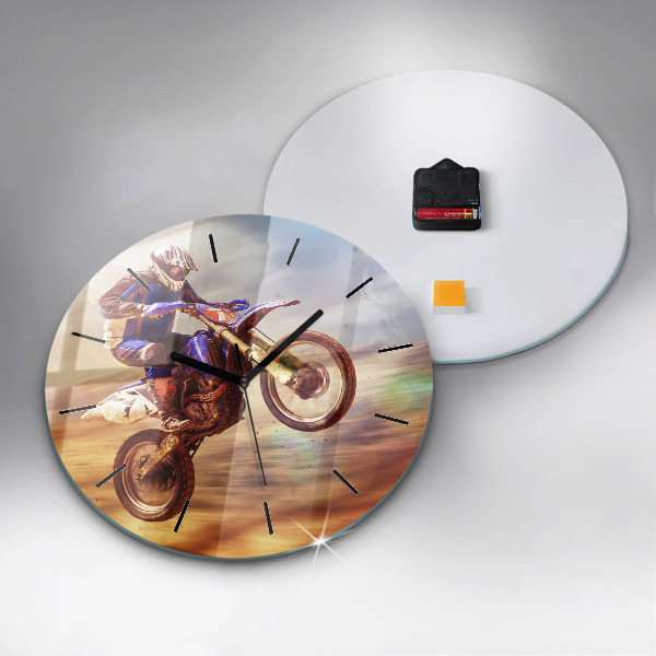 Horloge ronde Motocross Enduro