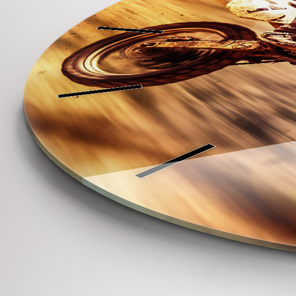 Horloge ronde Motocross Enduro