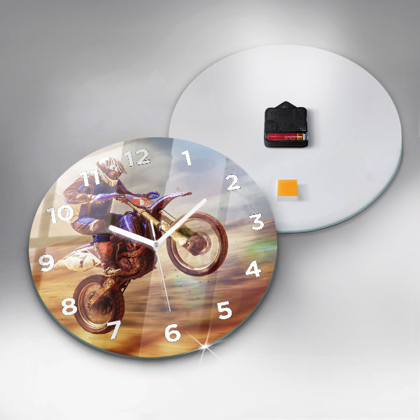 Horloge ronde Motocross Enduro