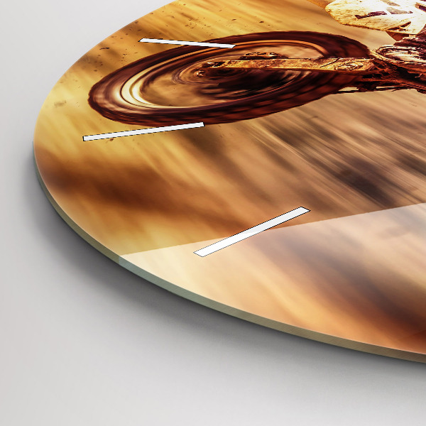 Horloge ronde Motocross Enduro