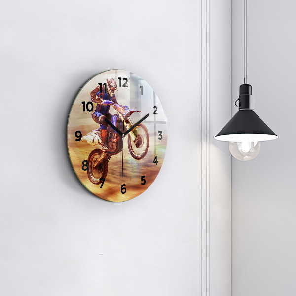 Horloge ronde Motocross Enduro