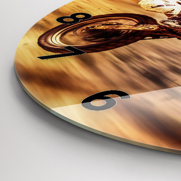 Horloge ronde Motocross Enduro