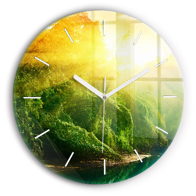 Horloge ronde Nature paisible