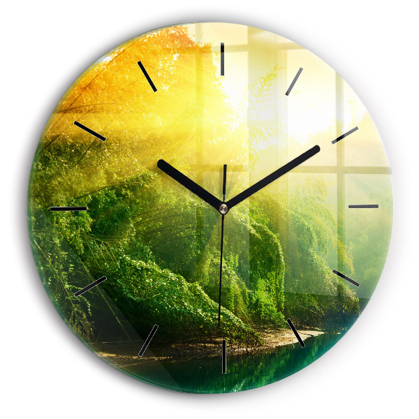 Horloge ronde Nature paisible