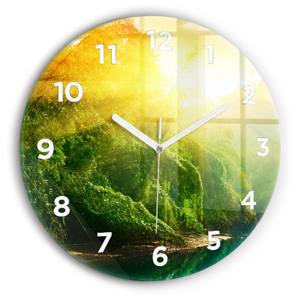 Horloge ronde Nature paisible