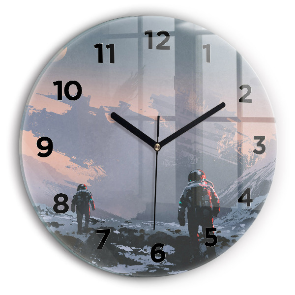 Horloge ronde Résumé des astronautes