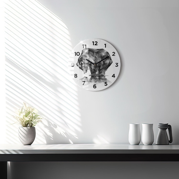 Horloge ronde Ours de dessin animé