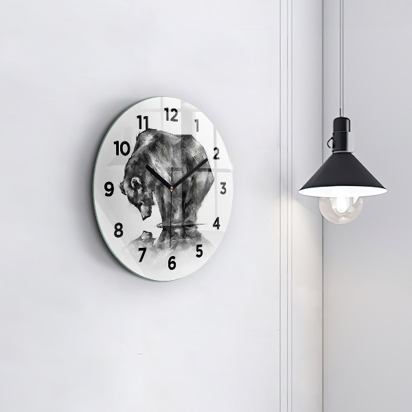 Horloge ronde Ours de dessin animé