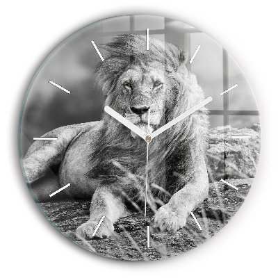 Horloge ronde Abstraction - Lion