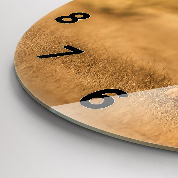 Horloge ronde Chasse au tigre