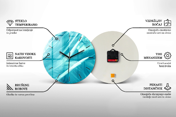 Horloge ronde Visage avec lunettes et chapeau