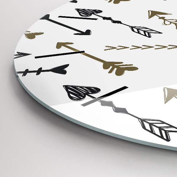 Horloge ronde Motif hipster géométrique