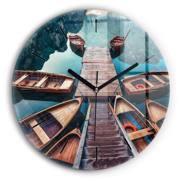 Horloge ronde Jetée et lac