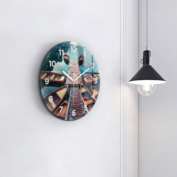 Horloge ronde Jetée et lac
