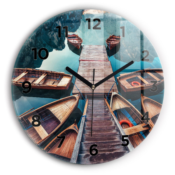 Horloge ronde Jetée et lac