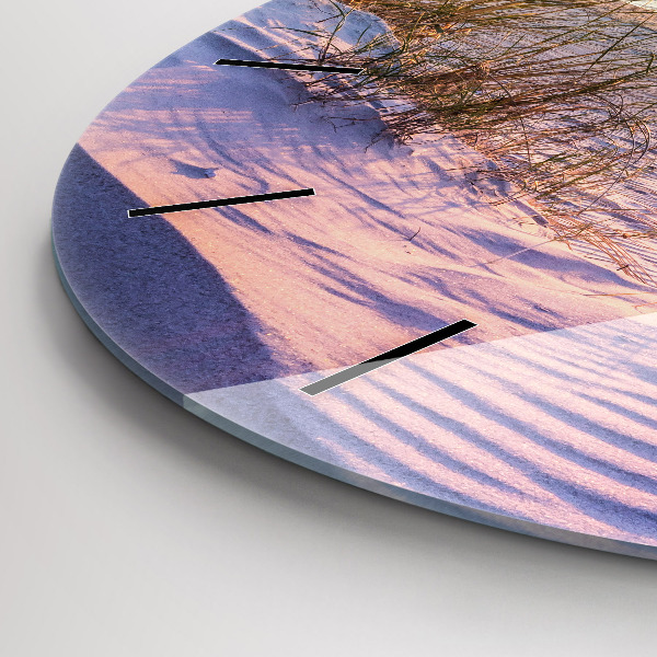 Pendule murale ronde Mer ensoleillée polonaise