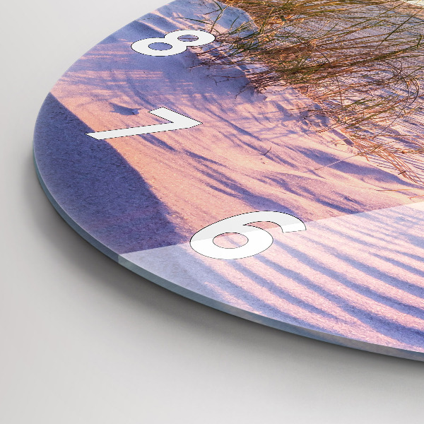 Pendule murale ronde Mer ensoleillée polonaise