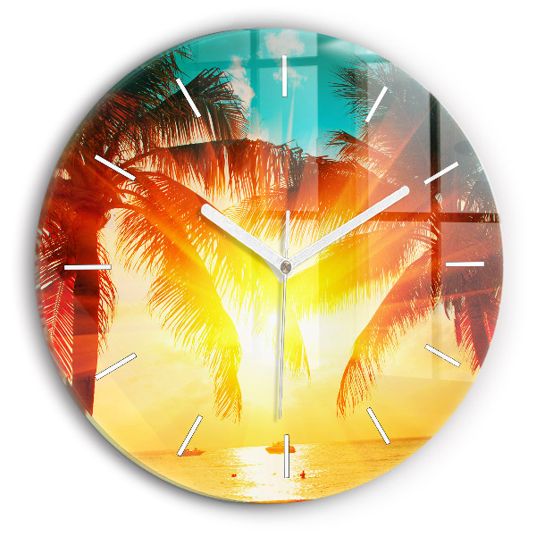Pendule murale ronde Vacances Repos