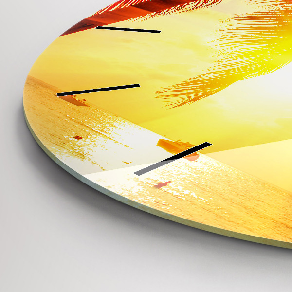 Pendule murale ronde Vacances Repos