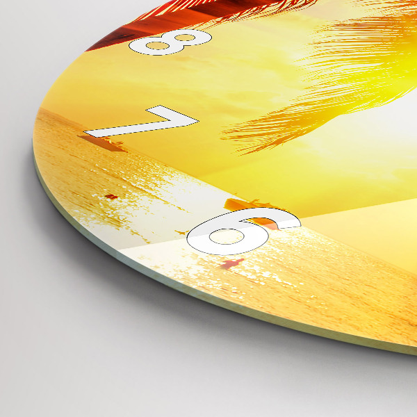 Pendule murale ronde Vacances Repos