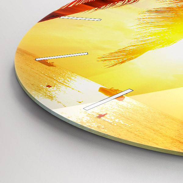 Pendule murale ronde Vacances Repos