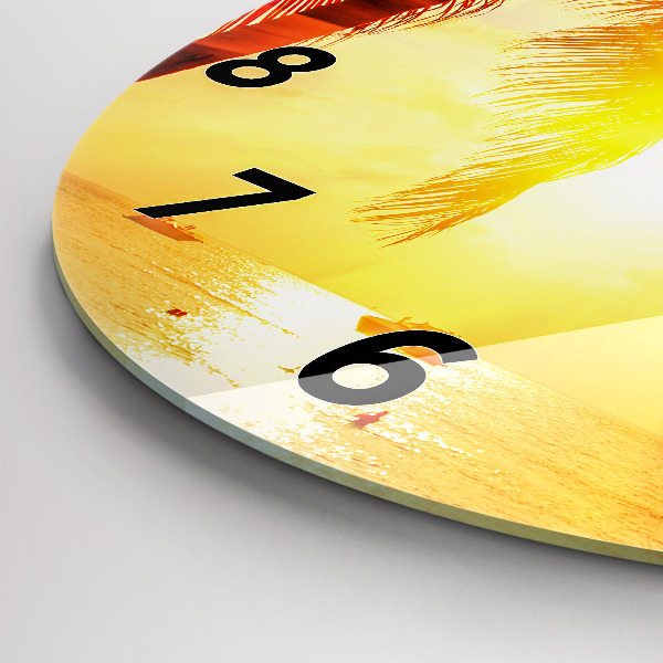 Pendule murale ronde Vacances Repos